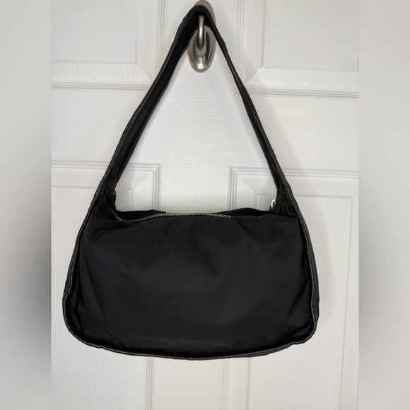 Authentic Vintage Y2K Prada Tessuto EGG Semitracolla  Black Nylon Shoulder Bag - Picture 2 of 15